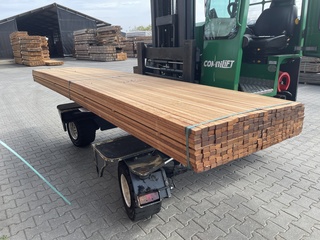 Ca. 207x Angelim Pedra Latten Geschaafd , 21x40mm, lengte 425cm